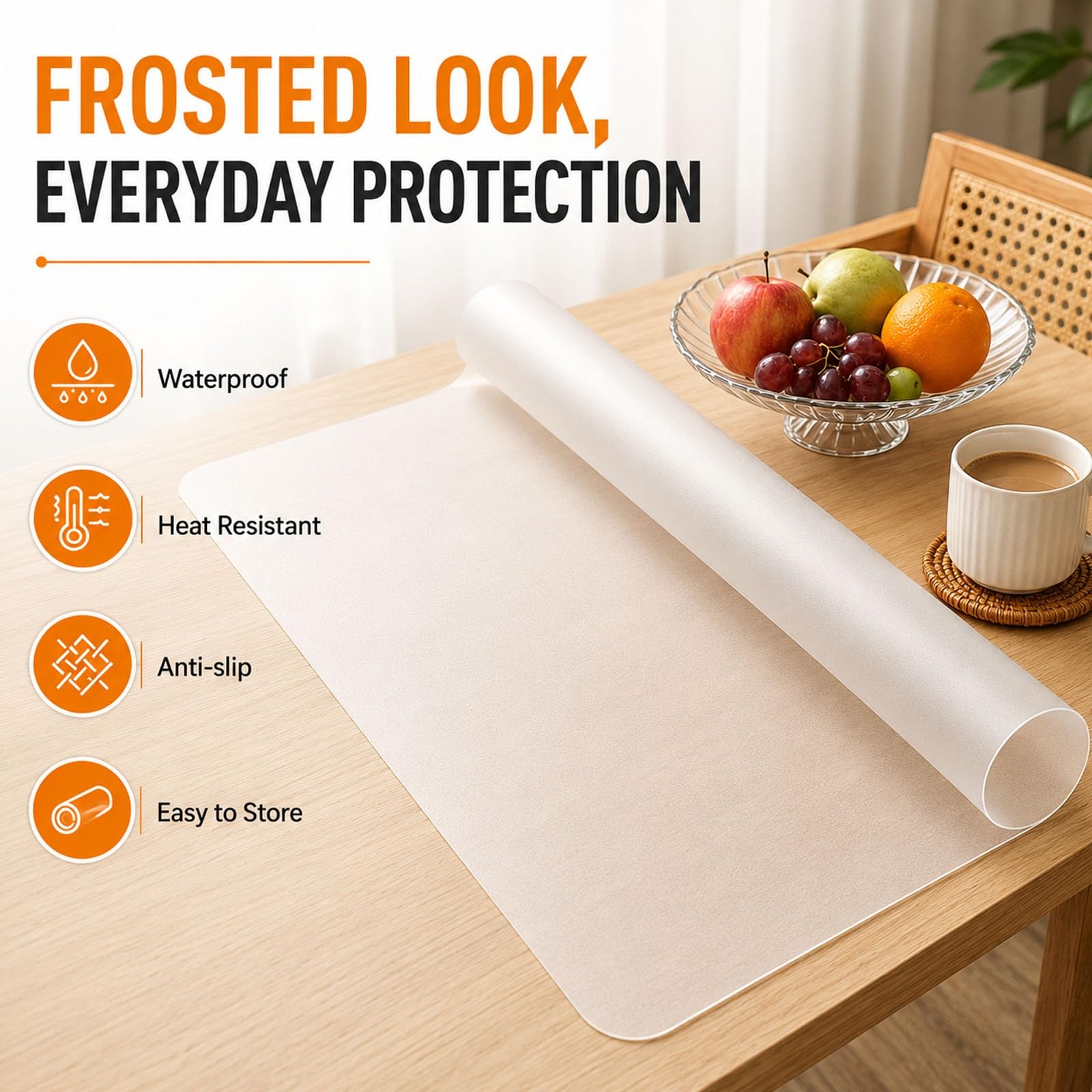 Grand Tapis De Table En Silicone Résistant à La Chaleur Facile à Nettoyer