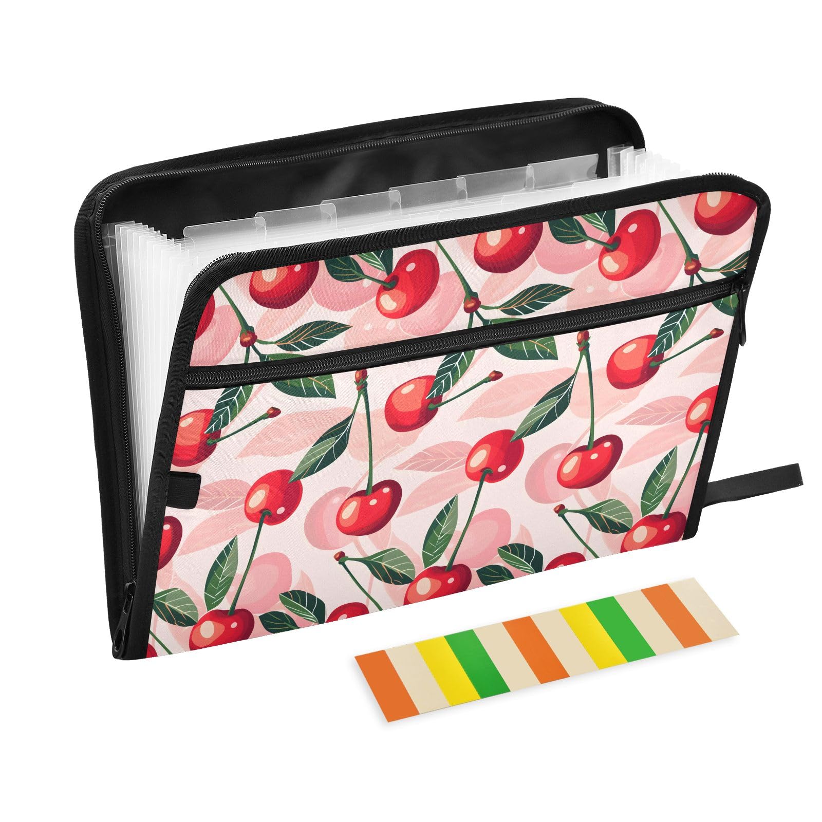 Amazon.com: Cute Cherry Print Expanding File Folder with Sticky