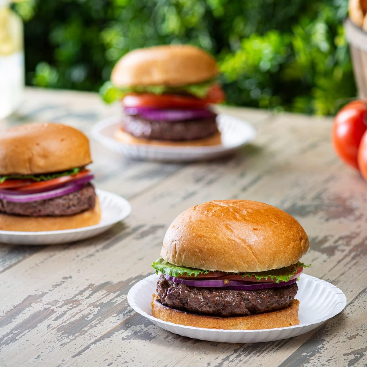 Comfy Package [Case of 1000 6 Inch Uncoated White Paper Plates, Dessert & Decorative Craft Disposable Plates