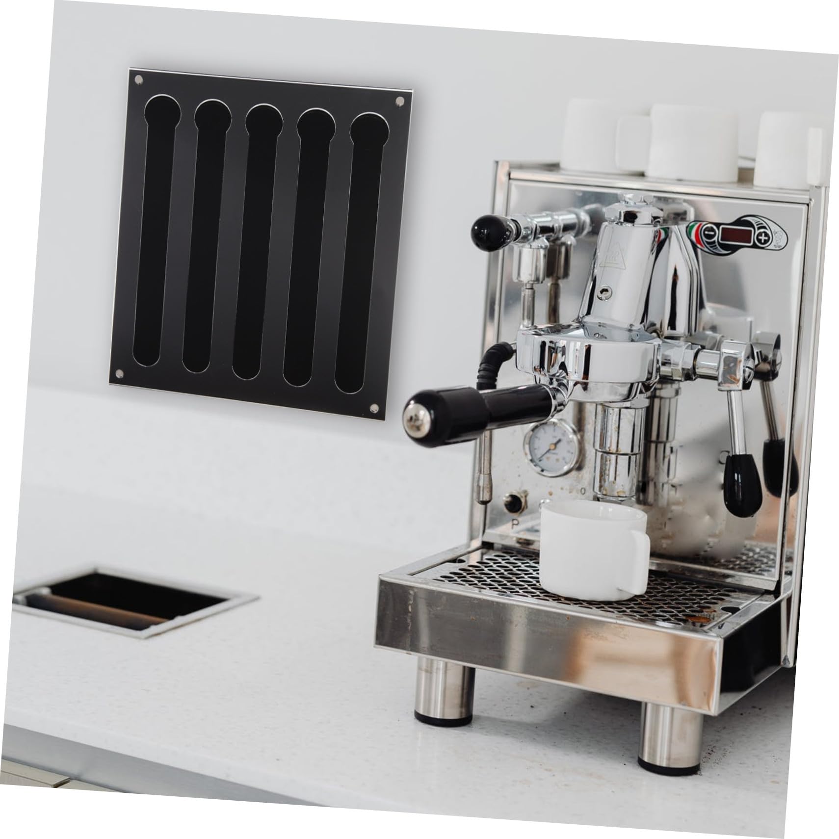 VALICLUD Kaffeekapselhalter Acryl Transparenter Halter Kaffeezubehör Wandmontage Platzsparend Für Kaffeemaschine Mit Magnet 3mm