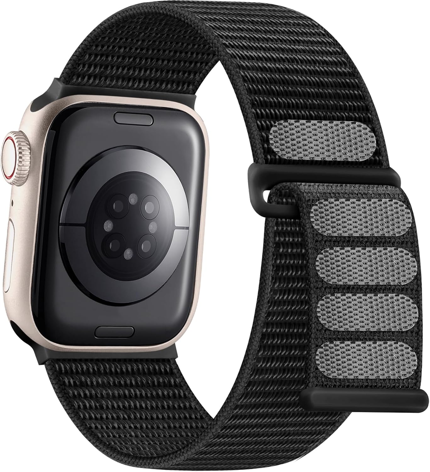 Getino Sport Loop Band Compatible with Apple Watch Bands for Women Men 40mm 41mm 38mm 46mm 42mm 44mm 45mm 49mm, Braided Stretchy Nylon Strap for iWatch Series 11 10 9 8 7 6 5 4 3 SE Ultra 2 1 Black