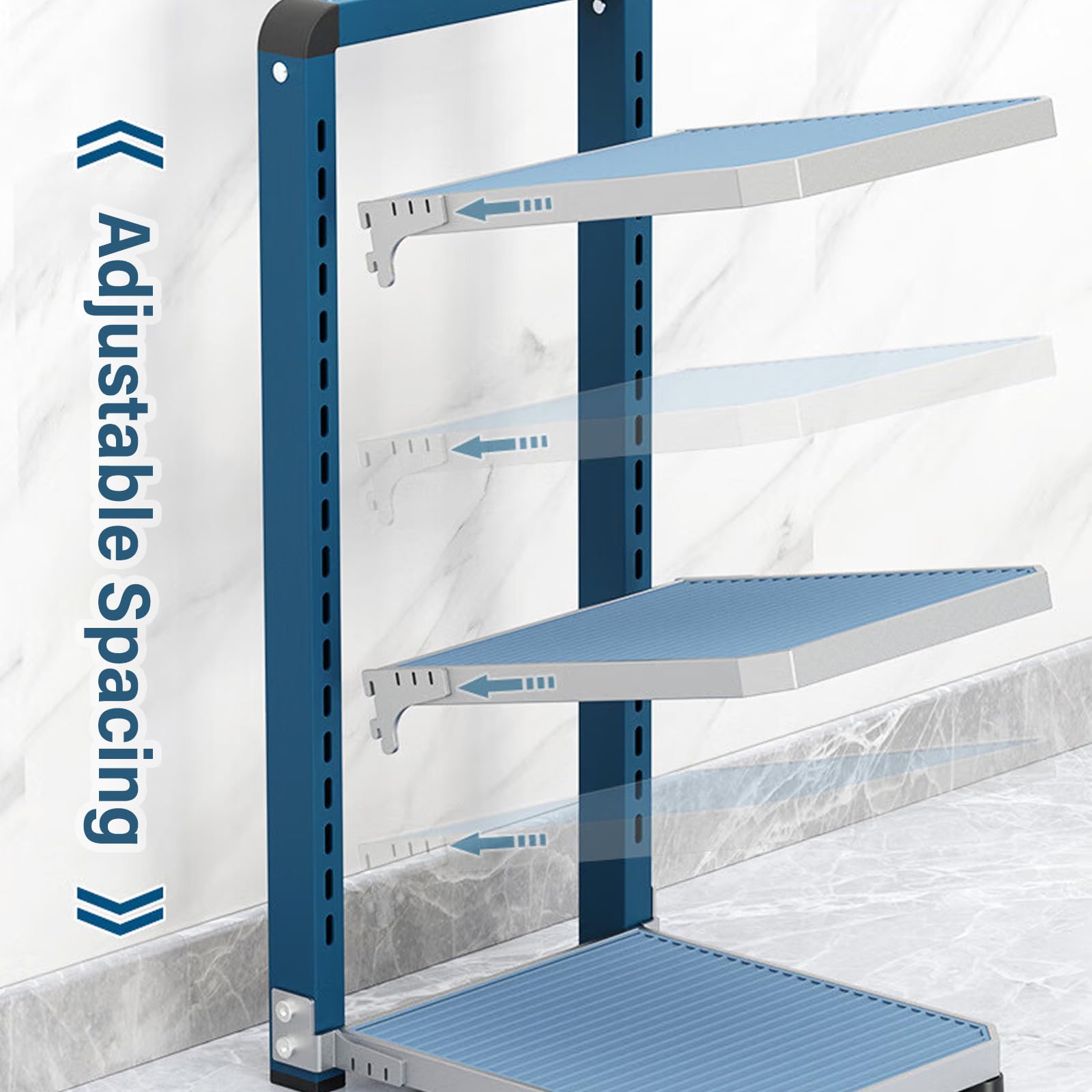Organizador de ollas y sartenes, almacenamiento ajustable resistente para armarios de cocina, debajo del armario y soporte para sartenes