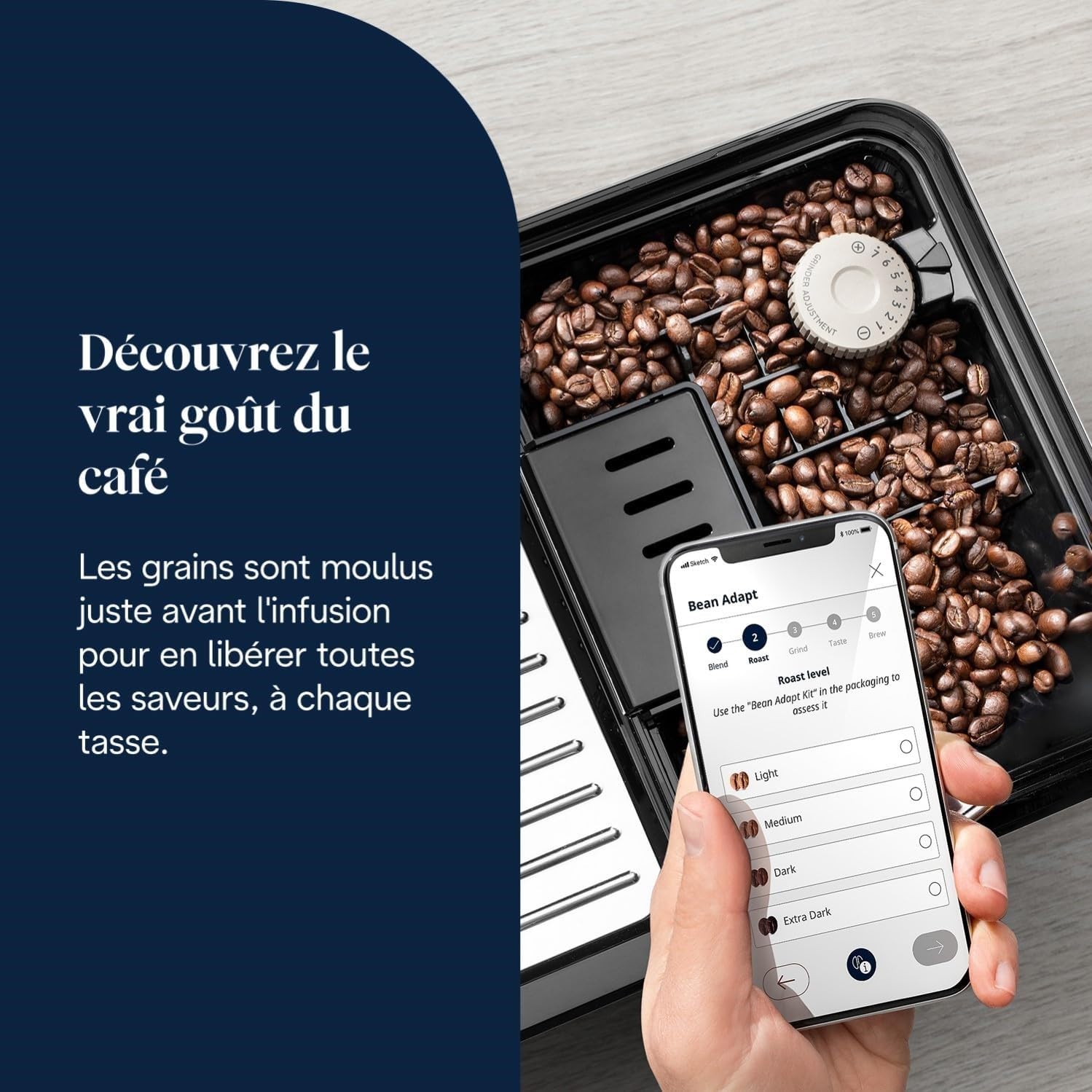 De'Longhi Eletta Explore Cold Brew ECAM452.67.G, Machine à Café Barista avec LatteCrema Hot and Cool, Machine à Espresso, Machine à Café Automatique, Extraction Froide, Pot à Café Inclus, Gris Foncé