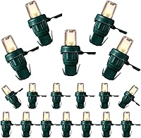 Vista 21 de Bombillas de repuesto LED Honoson de 5 mm para luces de cadena de Navidad, juego de luces de alambre de ángulo amplio LED para decoración del hogar