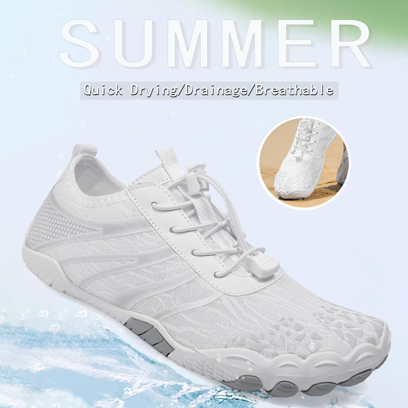 Hike Barfußschuhe Damen Herren Pro Wasserschuhe Breite Zehenbox rutschfest Unisex Athletic Outdoor Laufschuhe