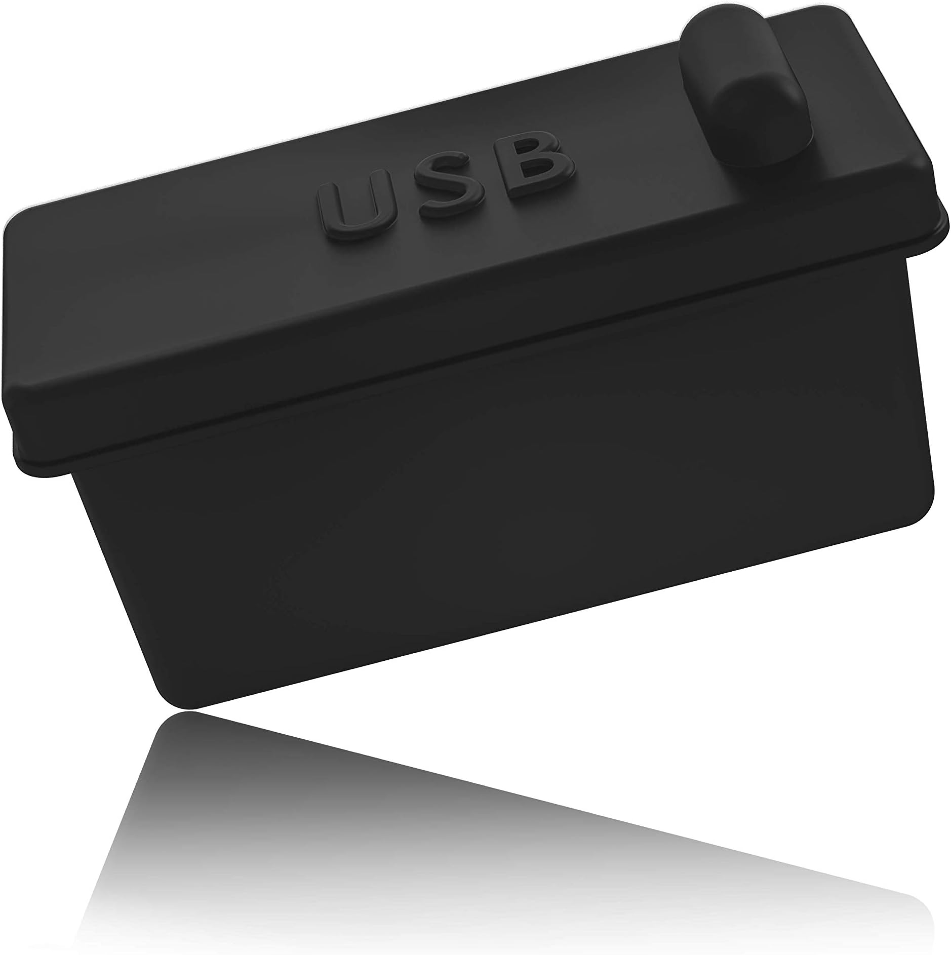 innoGadgets 20x USB Dust Plug Compatible with Desktop PC, Laptop, MacBook and Much More | Female USB-A Port Cover Anti dust Cap Protection | Black