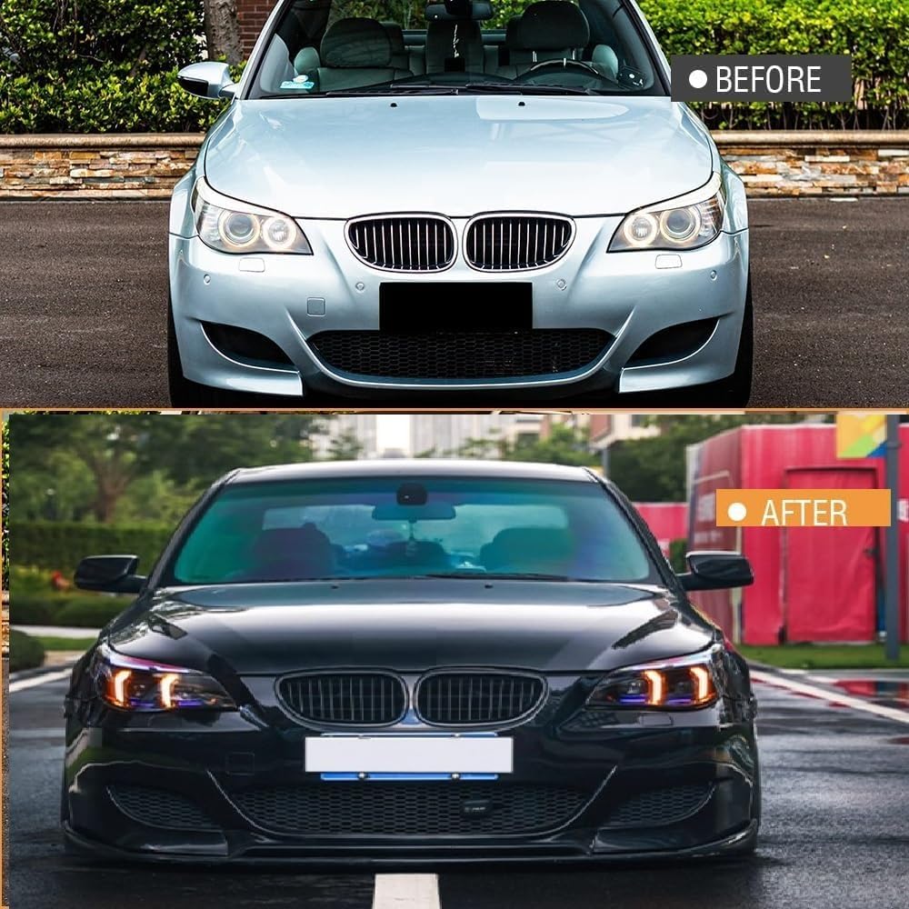LED Headlight Assembly for BMW E60 2004-2010 with DRL 6