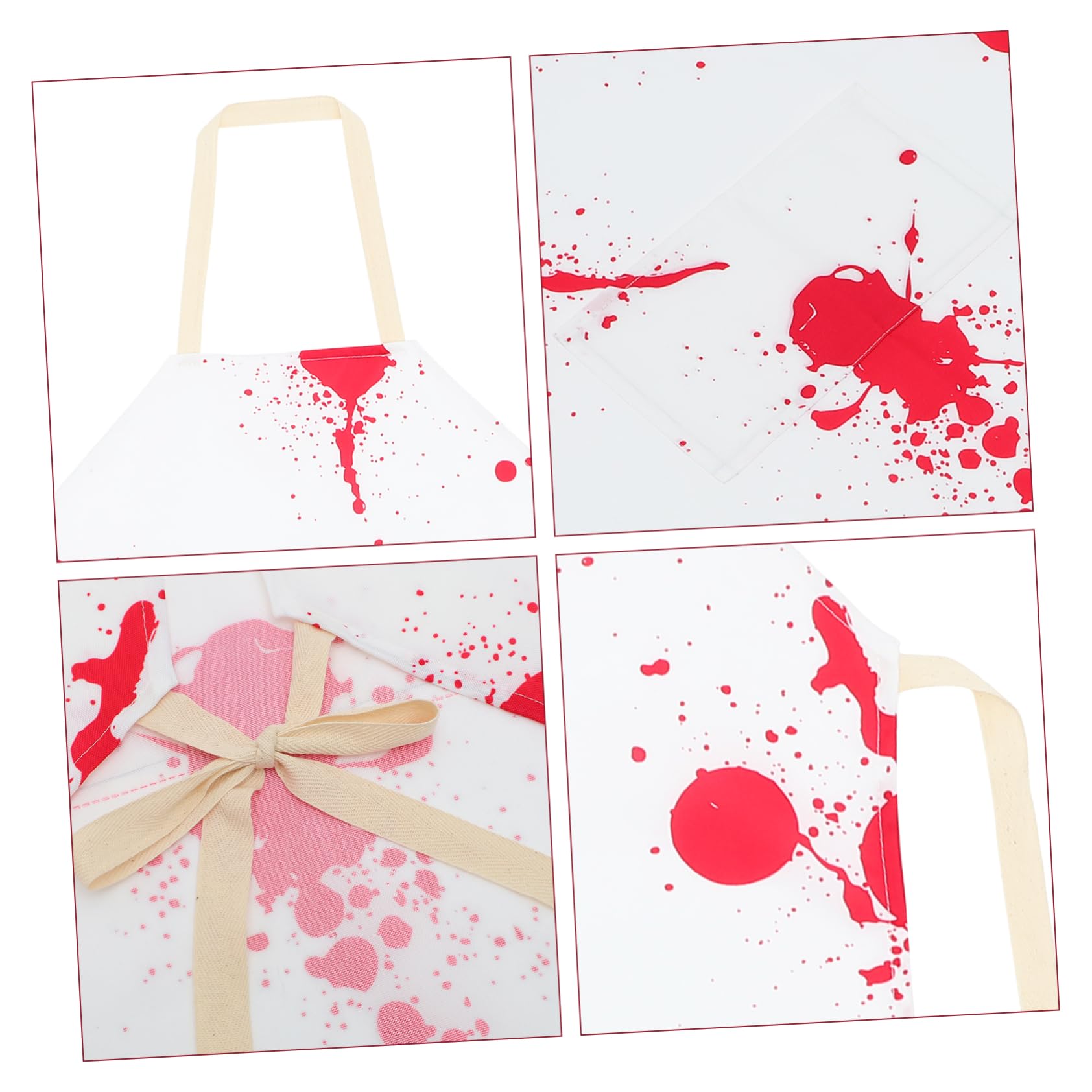 Alipis Delantal De Sangre De 4 Piezas Delantal De Carnicero Familiar De Cocina Con Salpicaduras De Aceite Divertido Adorno De Cocina De Halloween