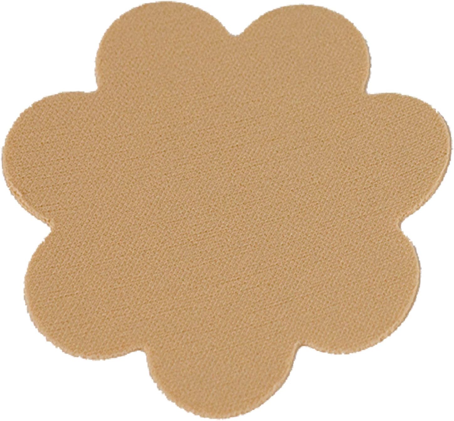 Braza Silicone Re-use Petal Nipple Covers, Beige, 2 Count