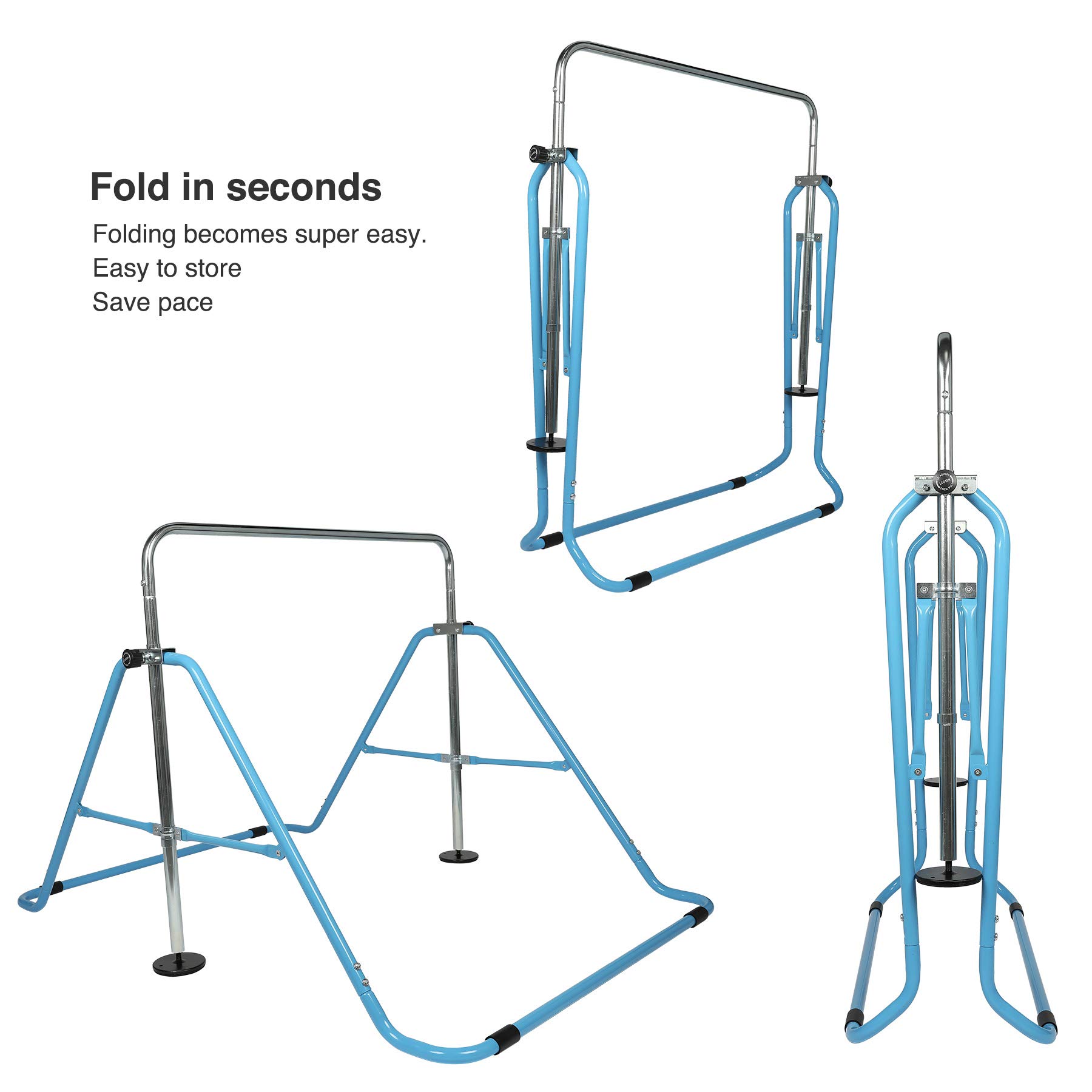 Z ZELUS Kids Gymnastics Bar, Expandable Junior Gymnastics Home