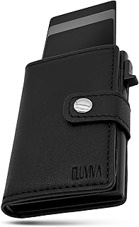 Slim Wallet – superleicht & kompakt – Geldbörse aus Premium-Kunstleder – rutschfestes Kartenfach – Portmonee für bis zu 10 Karten – Ideal für Business & Alltag