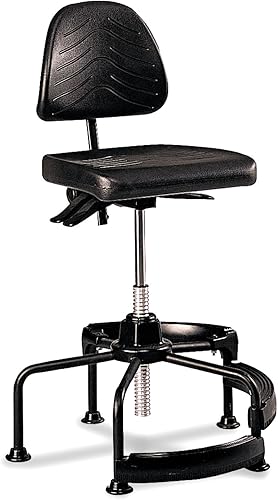 Safco Products 5120 Task Master Deluxe - Silla industrial (opciones adicionales se venden por separado), color negro disponible en Yaxa Colombia