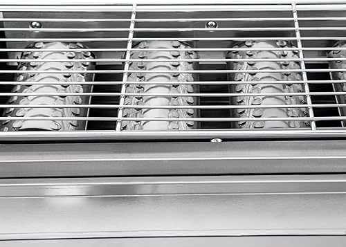 Miniatura 6 de Parrillas de gas portátiles de propano, parrillas de gas propano de 4 quemadores, parrilla de barbacoa de gas al aire libre con bandeja de captura