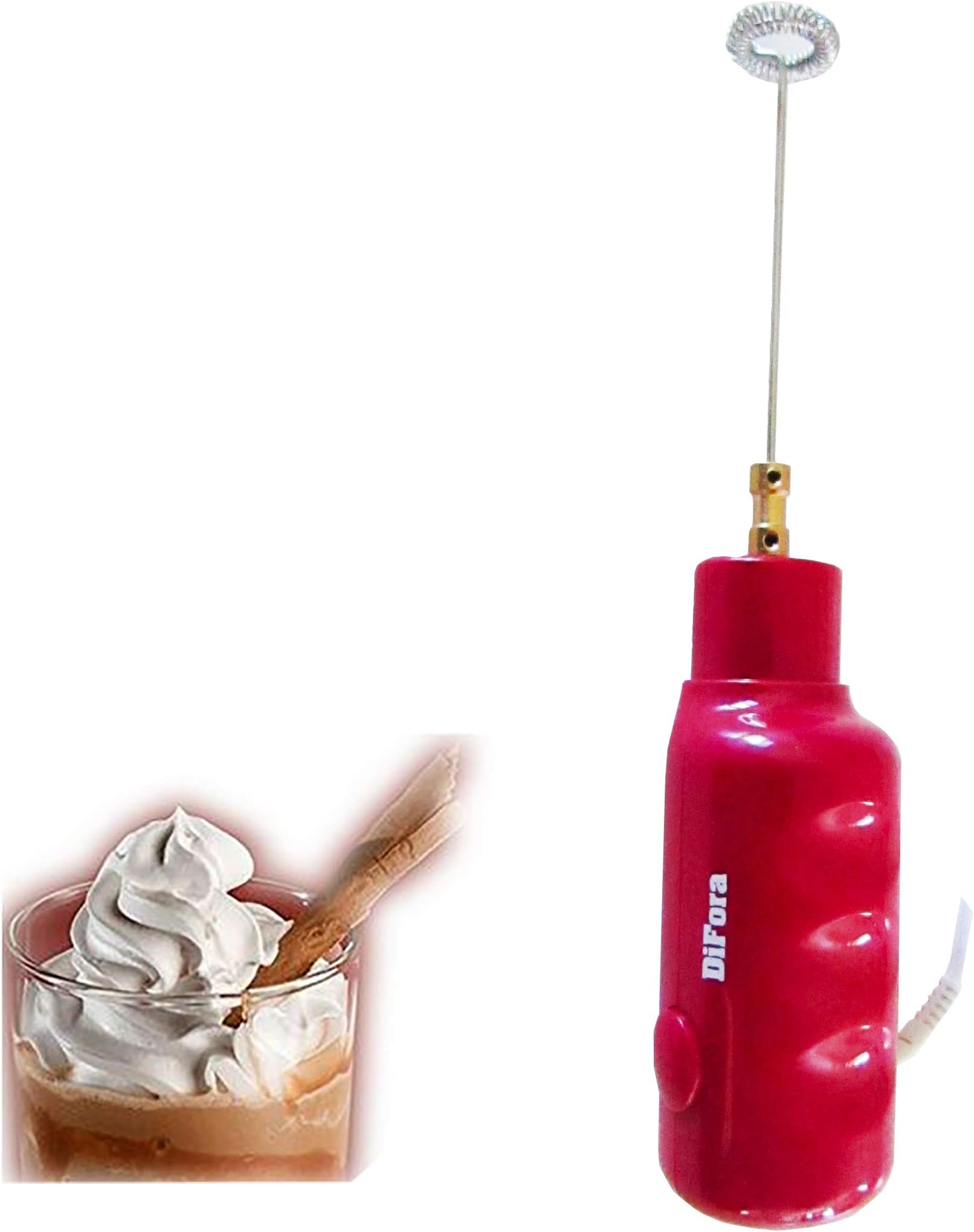 30W, 120V. - Tritogenia's Difora Milk Frother for Lattes, Cappucino, Macchiato. Greek Frappe, Milkshakes, Smoothies. Highest RPM of any Mixer 22000, 1 Year Warranty.