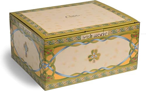 Miniatura 5 de Royal Tara Juego de 1 taza de café de trébol irlandés con diseño de nudos celtas y 1 tetera de porcelana de trébol, tetera irlandesa con nudo celta