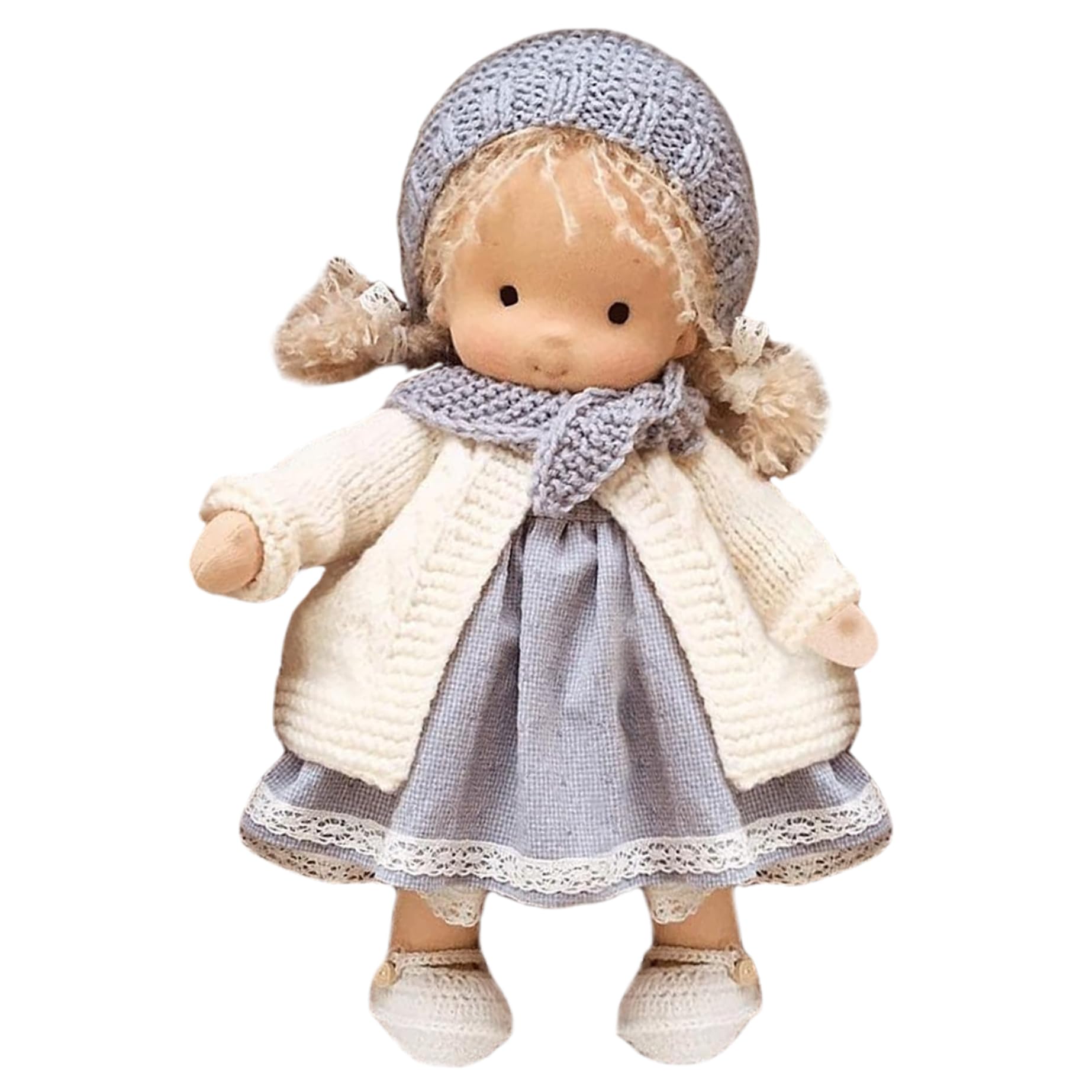Poupée De Chiffon Avec Boîte – 28 Cm, Chapeau, Sac, Chaussures – Peluche Douce En Coton – Dès La Naissance – Cadeau Anniversaire Noël