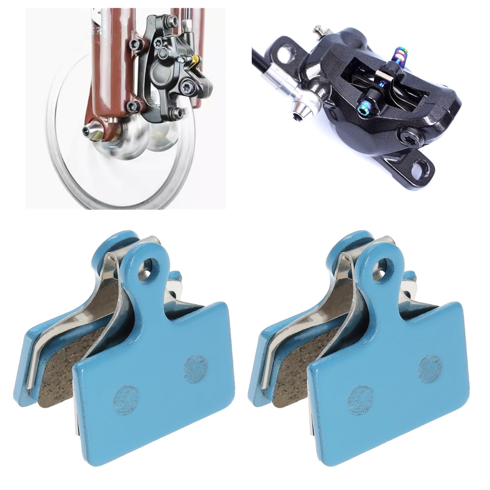 Create idea 2 pary ceramicznych klocków hamulcowych do roweru kompatybilne z Shimano XTR-M9100 Dura Ace R9170 GRX RX400 BR RS305 405 505 805 Tektro HD-R310/R510 TRP-Hylex płaski uchwyt