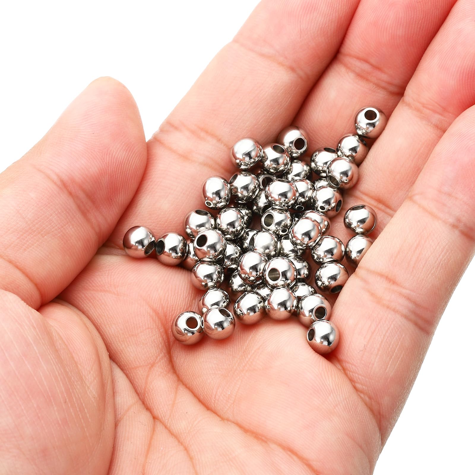 PATIKIL Smooth Round Spacer Beads - Image 3