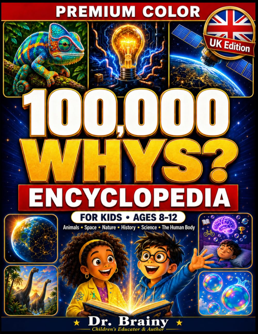 100000 Whys for Kids: A Colourful Illustrated Encyclopedia Packed with Amazing Answers, Weird Facts, Myth Busters, Quizzes, and Fun Discoveries for Curious Kids Ages 8-12: UK Edition