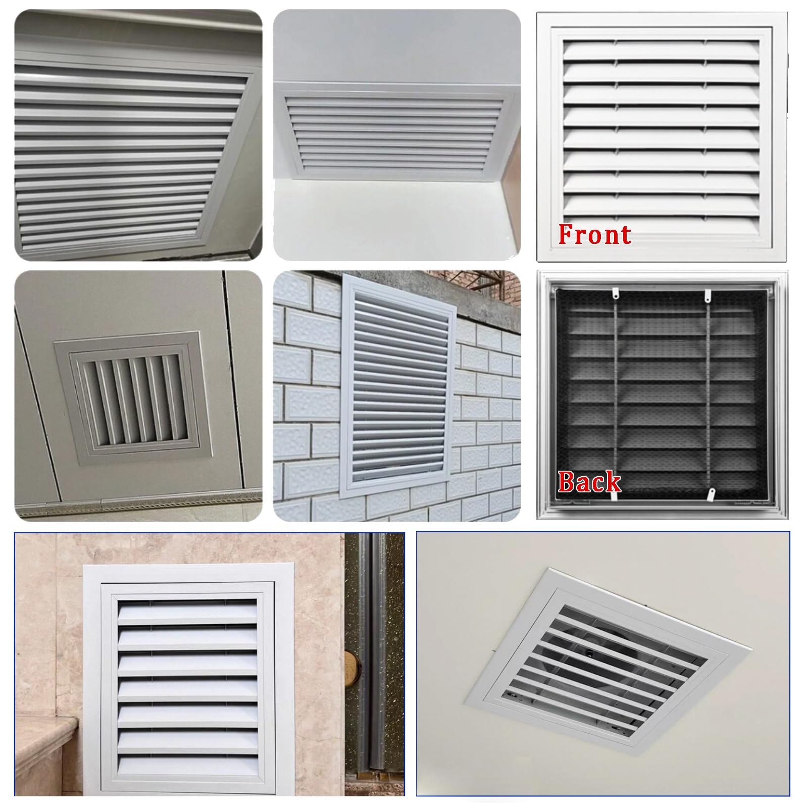 Generisch Aluminium-Zugangstür mit Lüftungsgitter, Wand- und Deckenlüftungsgitter, 40 x 60 cm große Luke für Küche und Dachboden, Kabel- und Rohrzugang