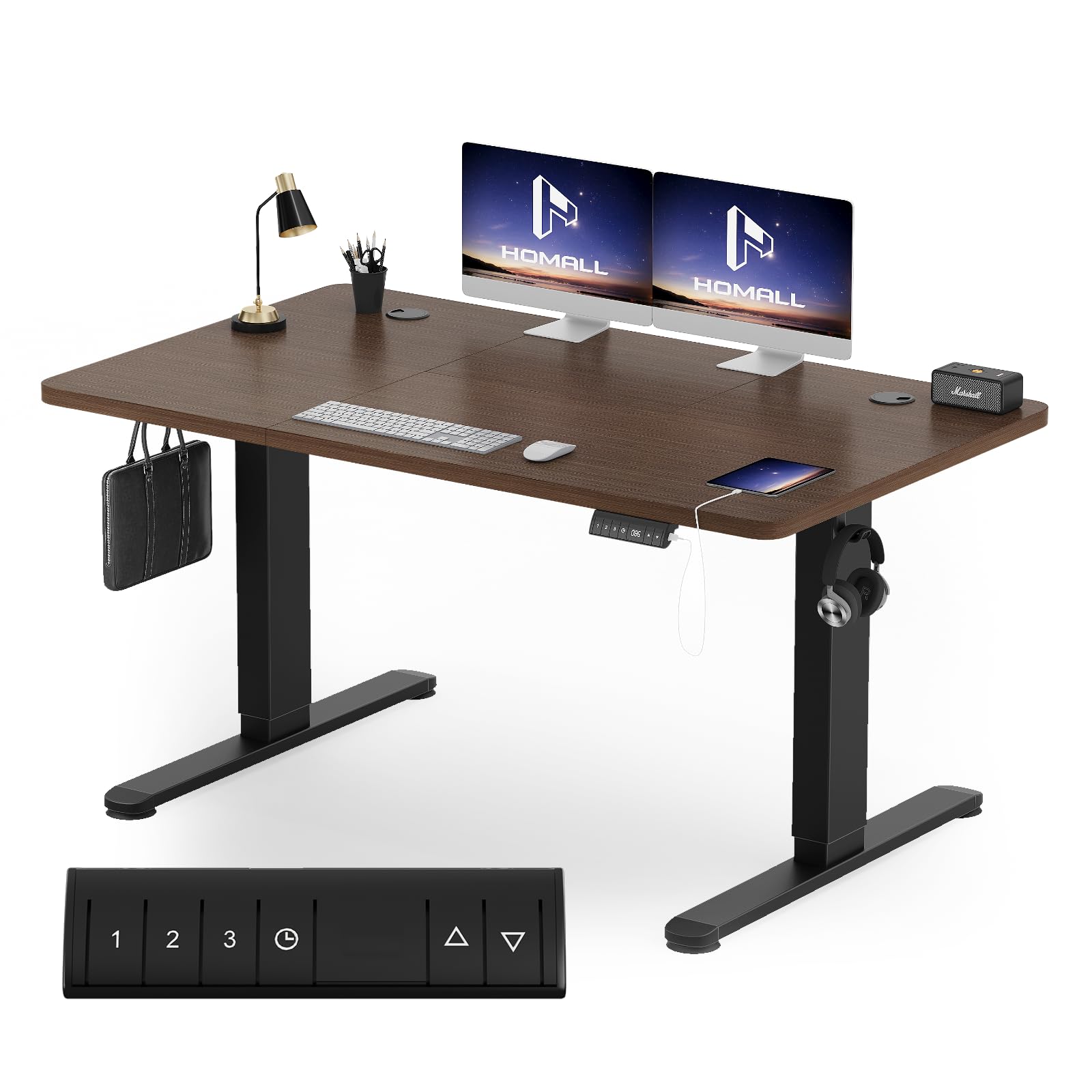 Scrivania Con Cassetti Scrivania Regolabile In Altezza 120x60 Cm