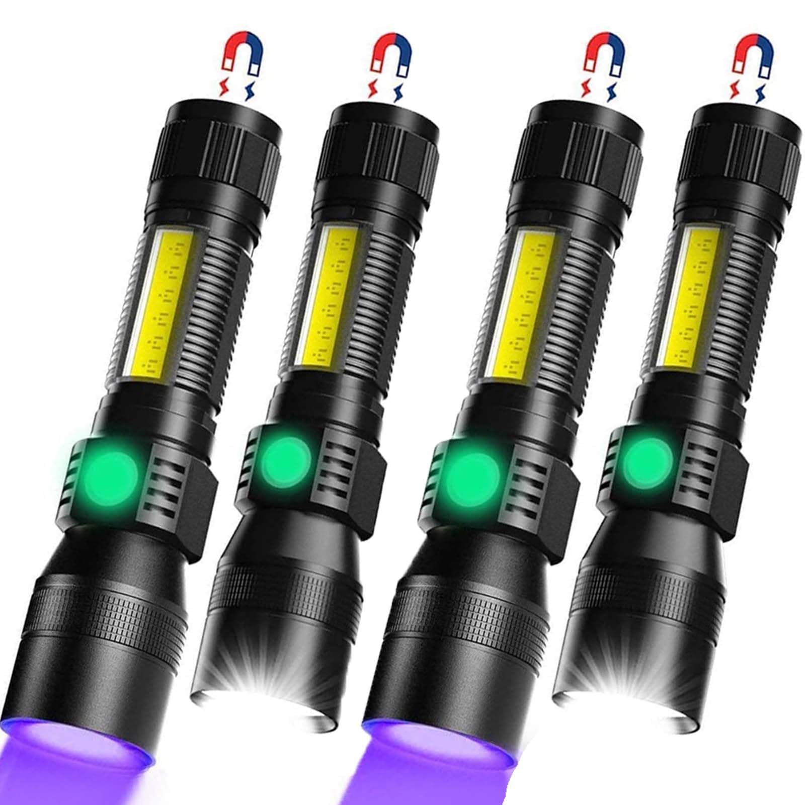 Amazon.com: Hoxida Flashlight Rechargeable LED UV Black Light
