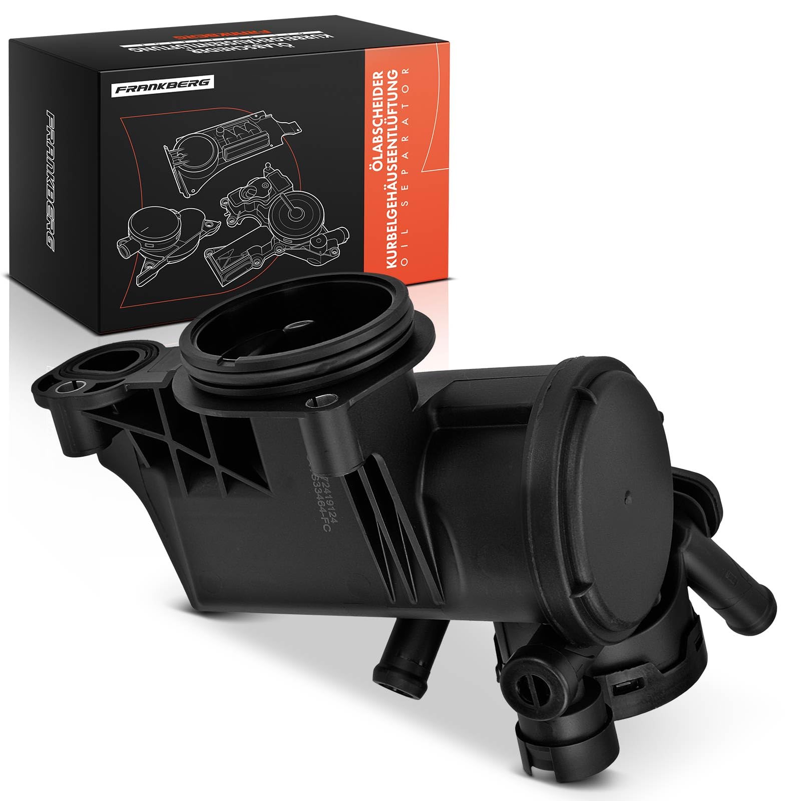 Frankberg Separatore Olio Sfiato del Basamento Compatibile con Altea XL 5P5 5P8 Leon 1P1 Fabia I 6Y2 Octavi.a II 1Z3 Golf VI 5K1 Polo 6C1 6R1 Polo 9A 9N Replace# 036103464AK