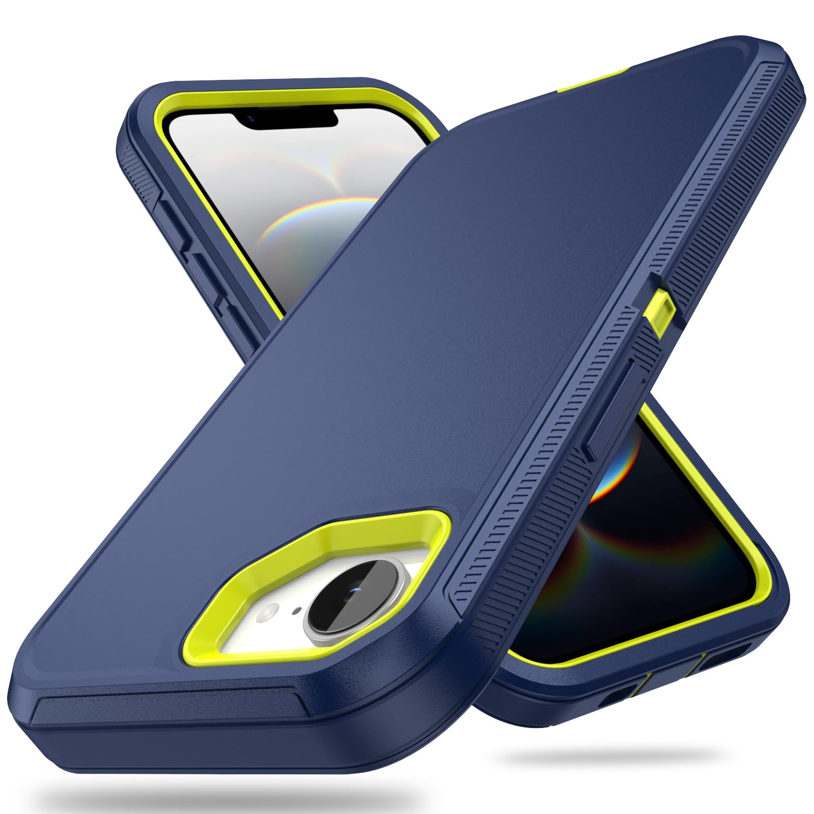 ACAGET Case for iPhone 16e Heavy Duty Matte Protective Phone Cases for iPhone 16e 6.1' Shockproof Dual Layer with Port Anti Dust Plug Rubber Bumper