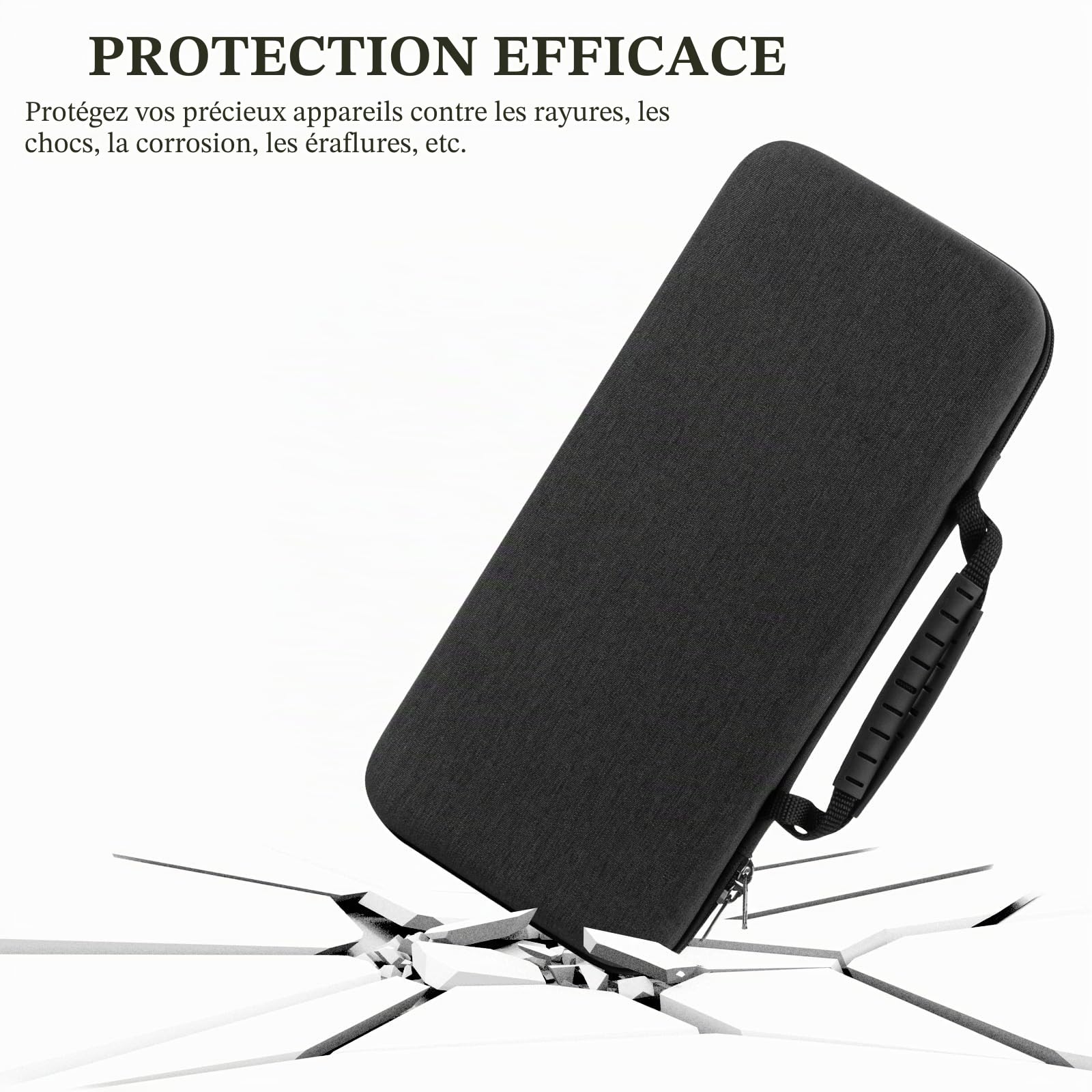Linkidea Étui de Voyage Rigide pour Clavier 75%, étui de Transport 84 Touches avec Protection, boîte de Rangement, Compatible avec EPOMAKER x Aula F75, Aula F75 Pro / F75 75%, Keychron K2