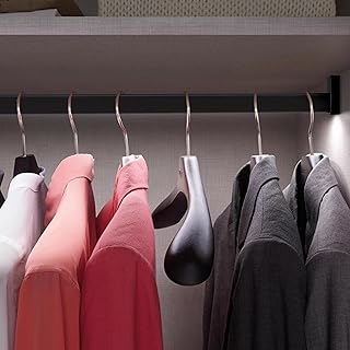 Barra de armario antioxidante de 50 cm con bridas, ideal para tiendas de ropa y armarios del hogar, color negro