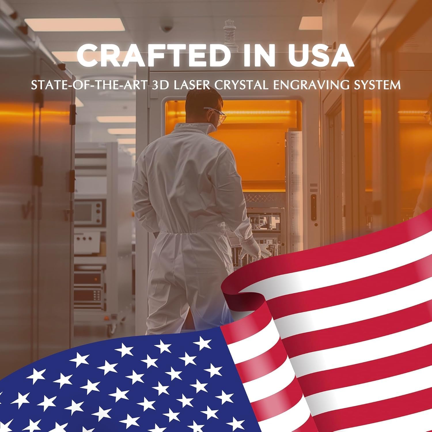 3D Crystal Photo, Personalized Gifts for Women, Wife, Her, Him, Men, Husband, Grandma, Great Customized Gift with Your Own Photo, Custom Glass 3D Laser Etched Picture Wedding (Small) - Image 2