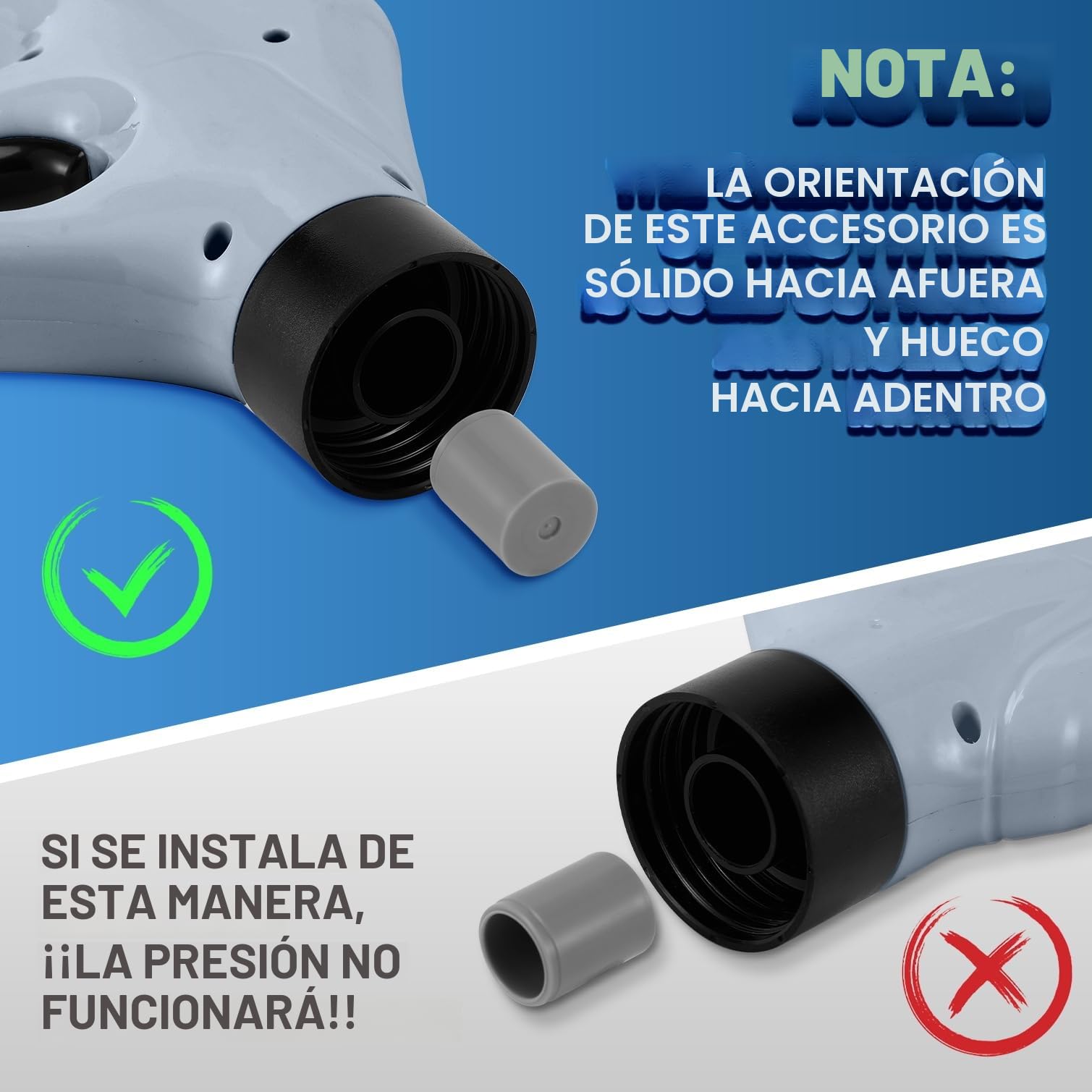 Desatascador tuberías profesional a presión, destapador de cañerías con manómetro visible, apto para WC, lavabos y fontanería del hogar