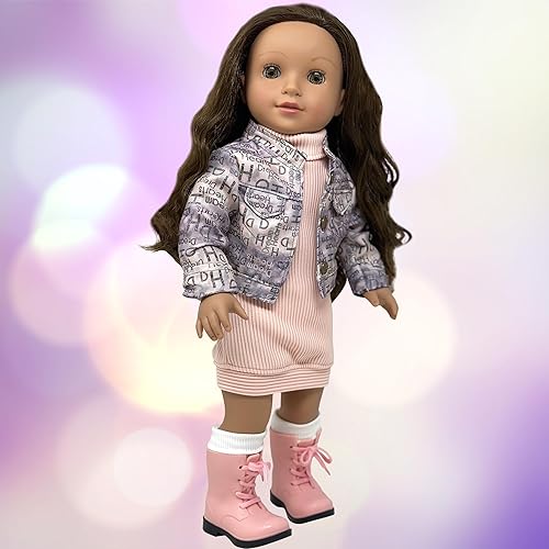 Miniatura 7 de Muñecas de 18 pulgadas con cabello suave y accesorios  Muñeca de cuerpo suave de 18 pulgadas con ojos dormidos, brazos y piernas de vinilo