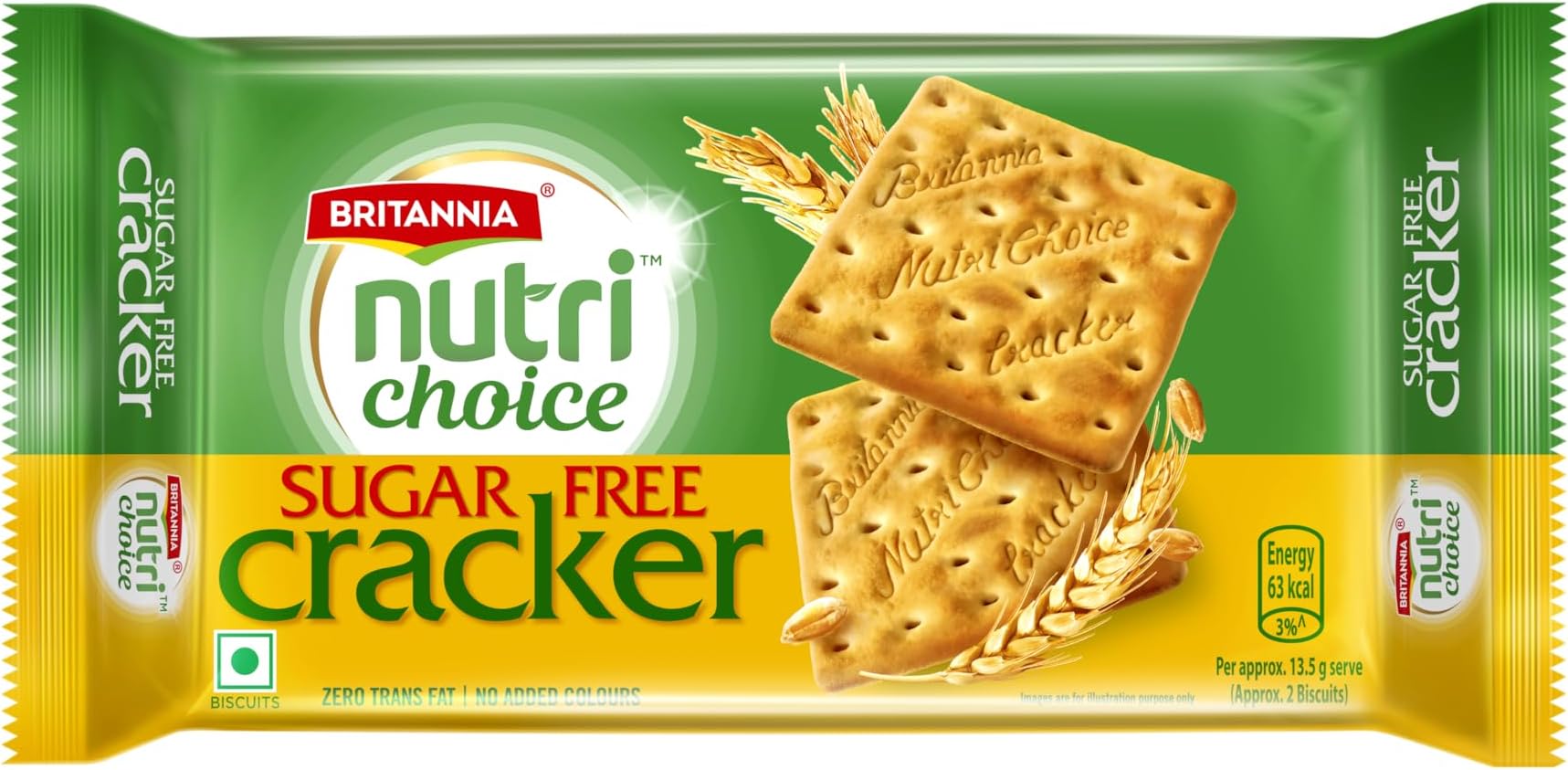 NutriChoice Sugar Free Cracker Biscuits Pouch, 300 g