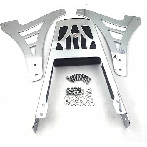 SMT- Chrome Backrest Sissy Bar With Leather Pad Compatible With 1995-2003 Harley Davidson Sportster 883 XL883 1200 XL1200 [B01FD2ZFMC]