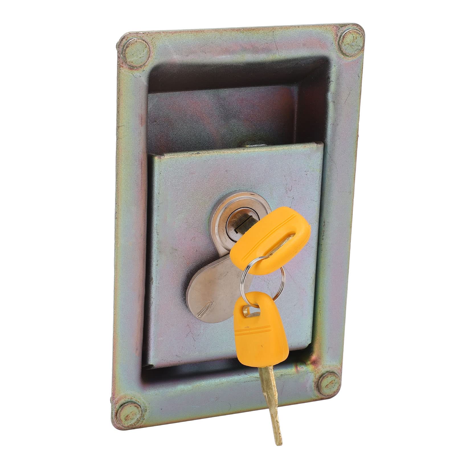 Zamek bocznych drzwi pompy hydraulicznej, trwały stop aluminium, mocny zamienny zamek pokrywy do serii ZAX 171x111mm