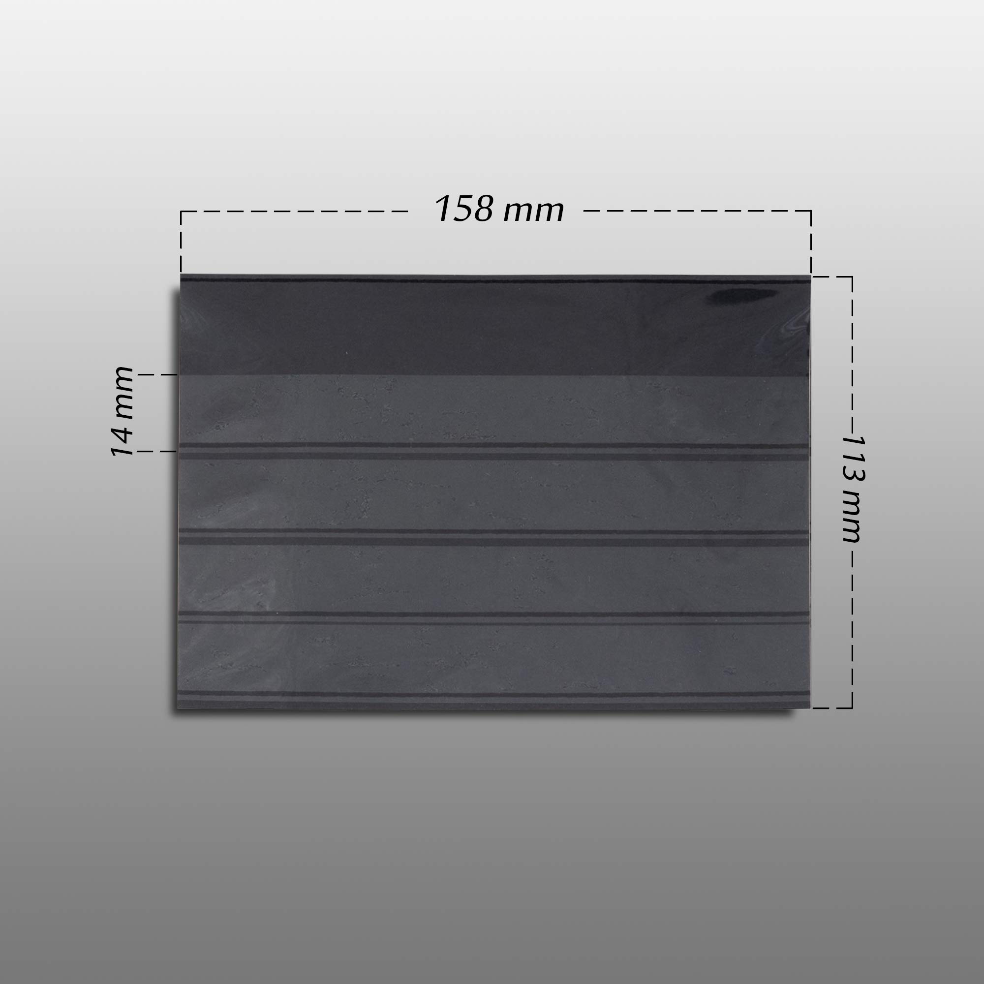 Prophila Collection 500 A6 (158x113 mm) Cards stockcards with 4 strips and cover sheet, Black - Image 3
