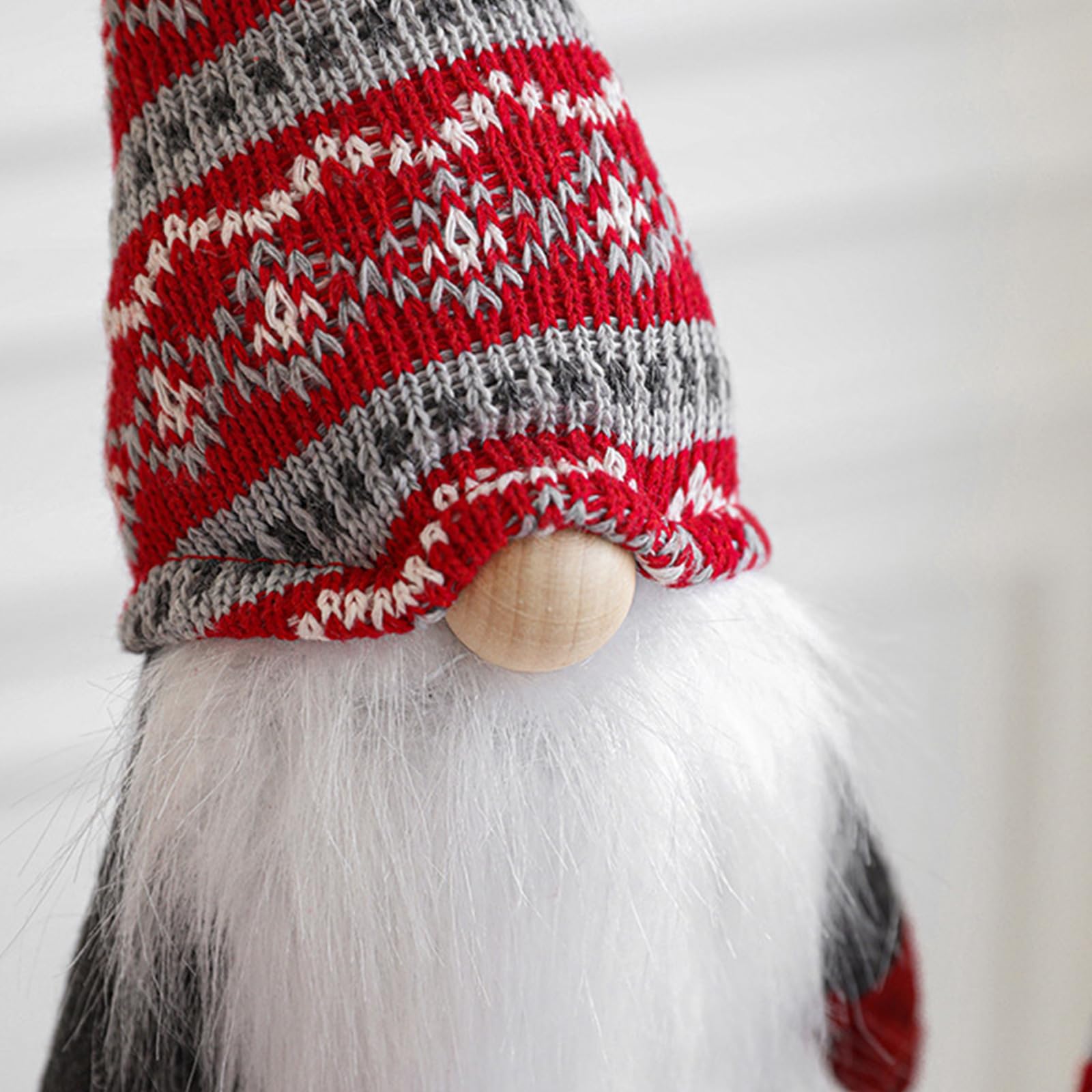 PANGBOER Décoration de Noël faite à la main en peluche scandinave Mr Mrs pour décoration de maison, décorations de vacances naines