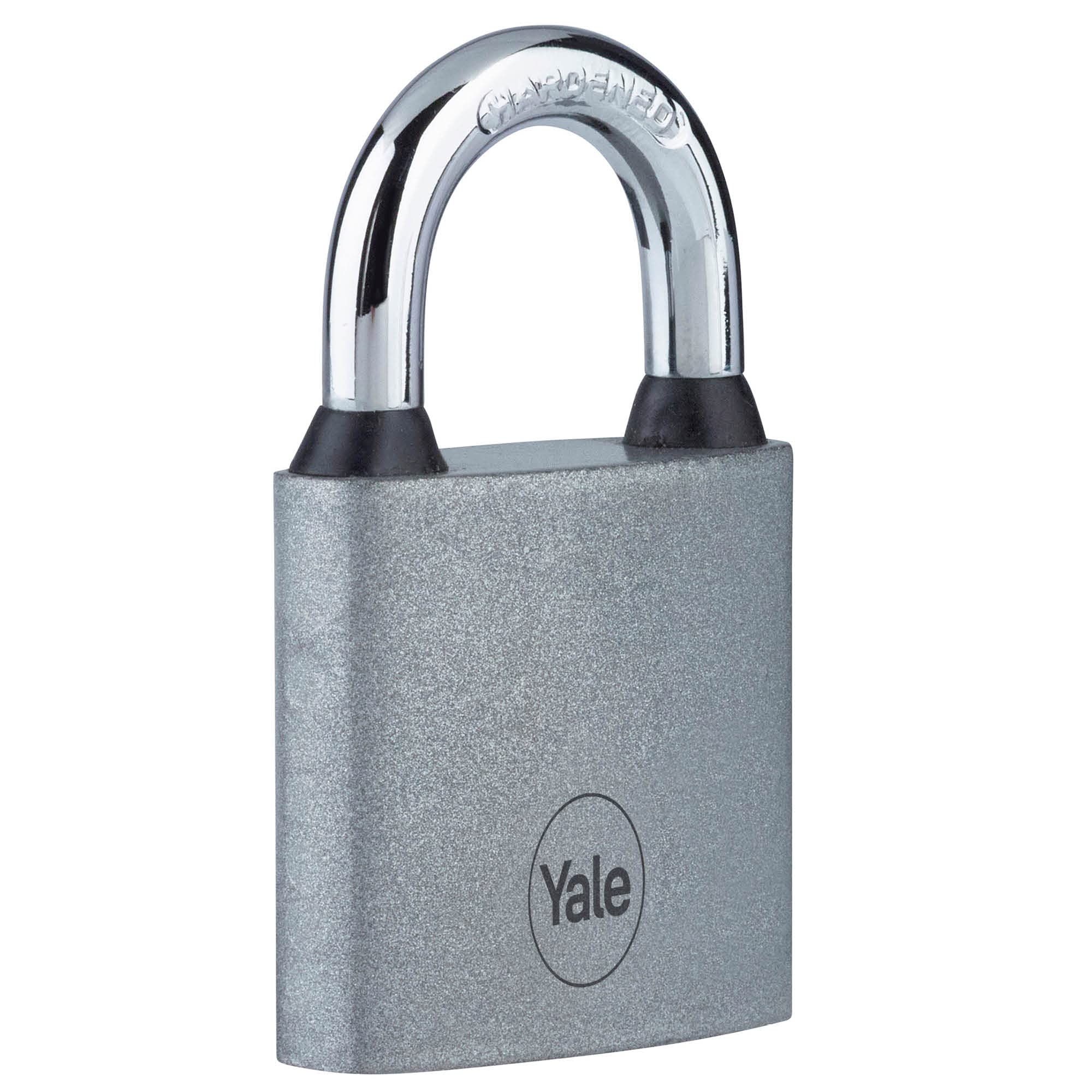 Yale Silver - Y111s/32/116/1 Iron Padlock 32Mm - Hardened Steel Shackle - Indoor Use