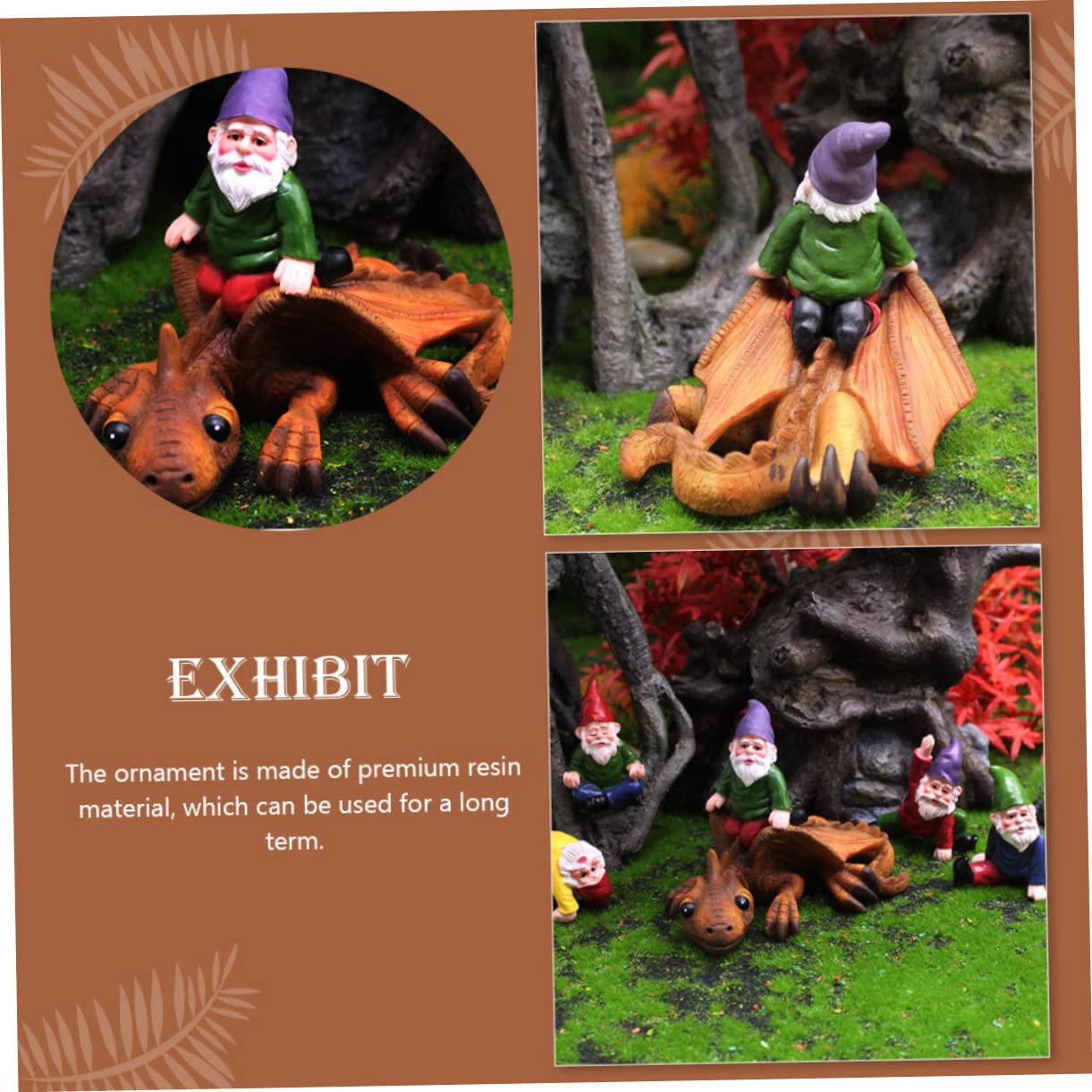 Abaodam 2 Pièces GNOME Décoratif pour Jardin Ornement Jardin Décoration Extérieure Unique