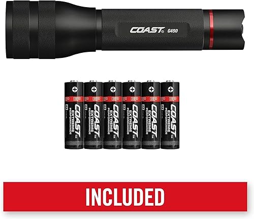 Miniatura 7 de Coast G450 - Enfoque de torsión de 1630 lúmenes con tecnología de haz puro y haz de puntos de ojo de toro, color negro