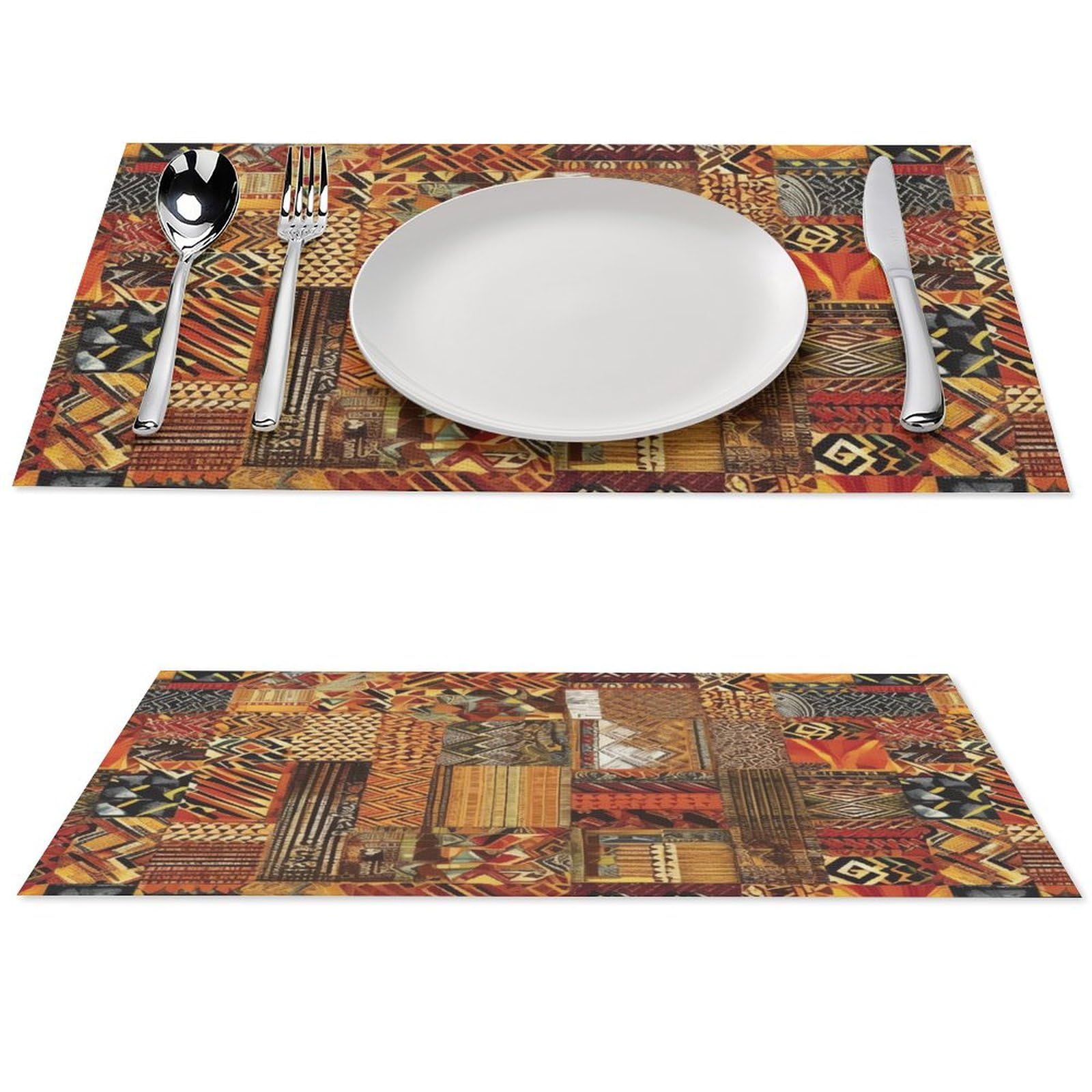 Set de table textile africain coloré pour sublimer vos dîners en terrasse et salle à manger