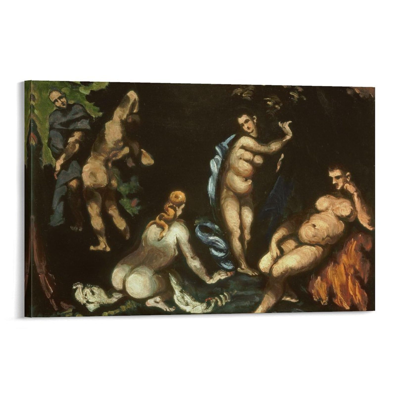 SXDMOUBK The Temptation of St.Anthony, C.1870 by Paul Cézanne Wall Art Prints Poster Painting Canvas Living Room Bedroom Decor 24x36inch(60x90cm)