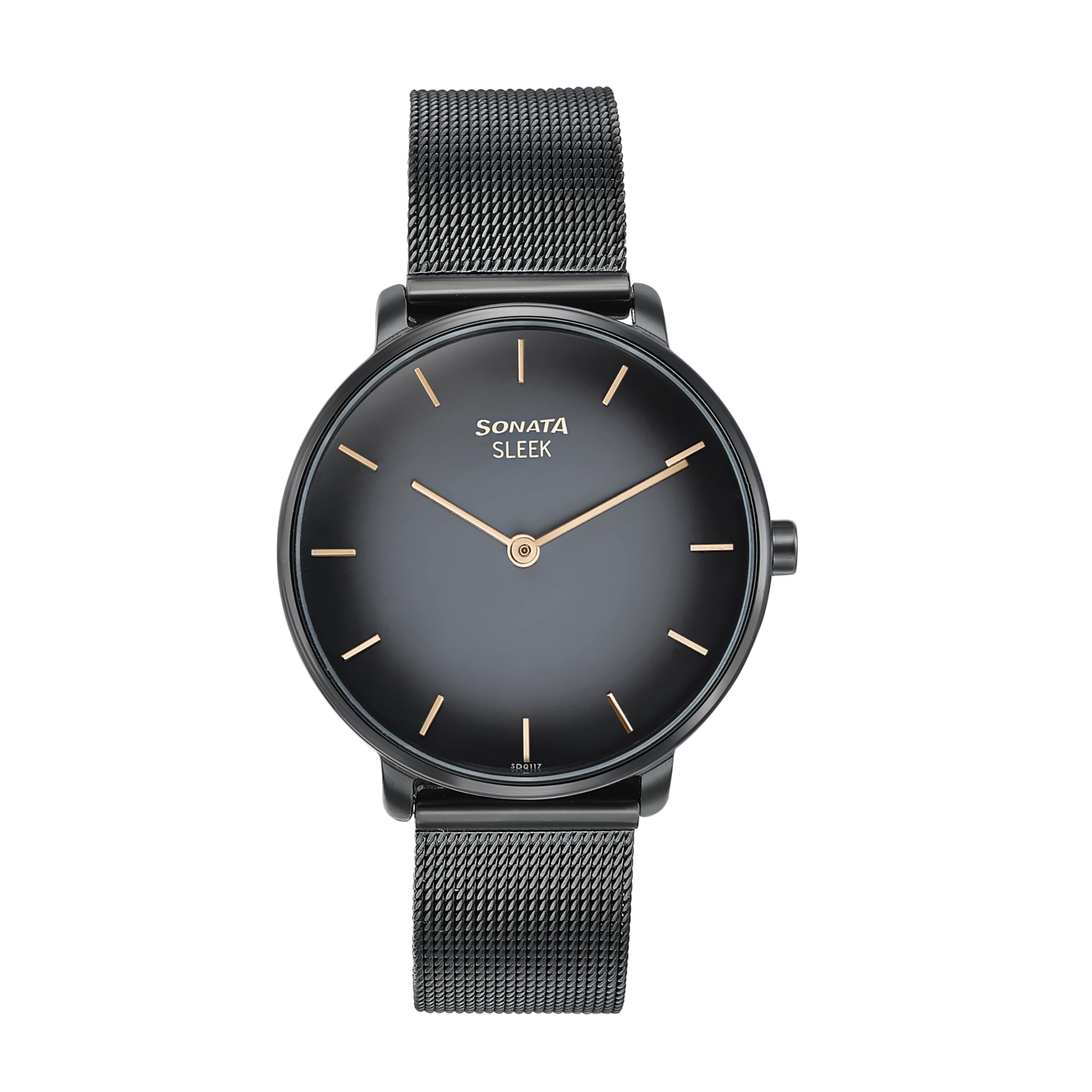 Sonata Sleek Quartz Analog Black Dial Black Stainless Steel Strap Watch for Women-8191NM01 (B0D4Z27V4T) Amazon Price History, Amazon Price Tracker