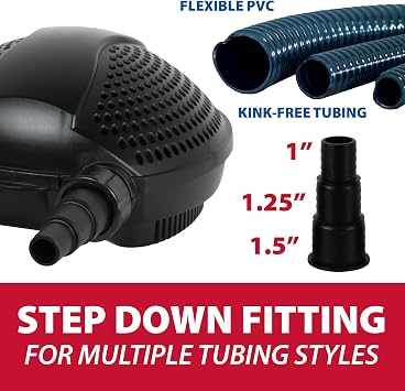 The Pond Guy SolidFlo G2 Submersible Pump for Small Ponds, 600 GPH | Ideal for water gardens and waterfalls with quiet, durable, efficient flow and easy DIY setup