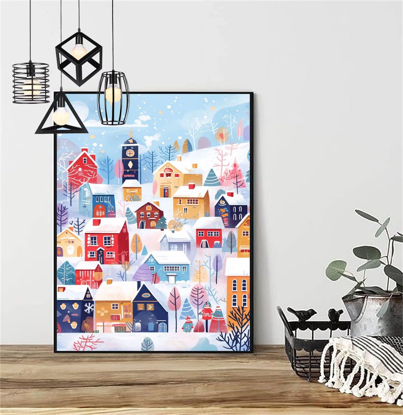 Diamentowe malowanie kreskówka diamentowe malowanie dzieci 100x150 cm 2025 diamentowe malowanie wieś, DIY 5D diamentowe rysunki ścieg krzyżykowy rzemiosło dla dorosłych, obraz diamentowy prezenty dla