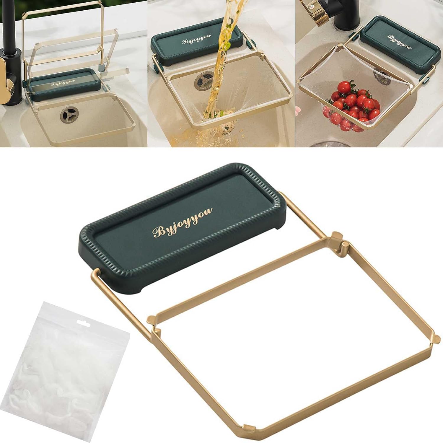 YITASTE Kitchen Sink Strainer Basket, Collapsible