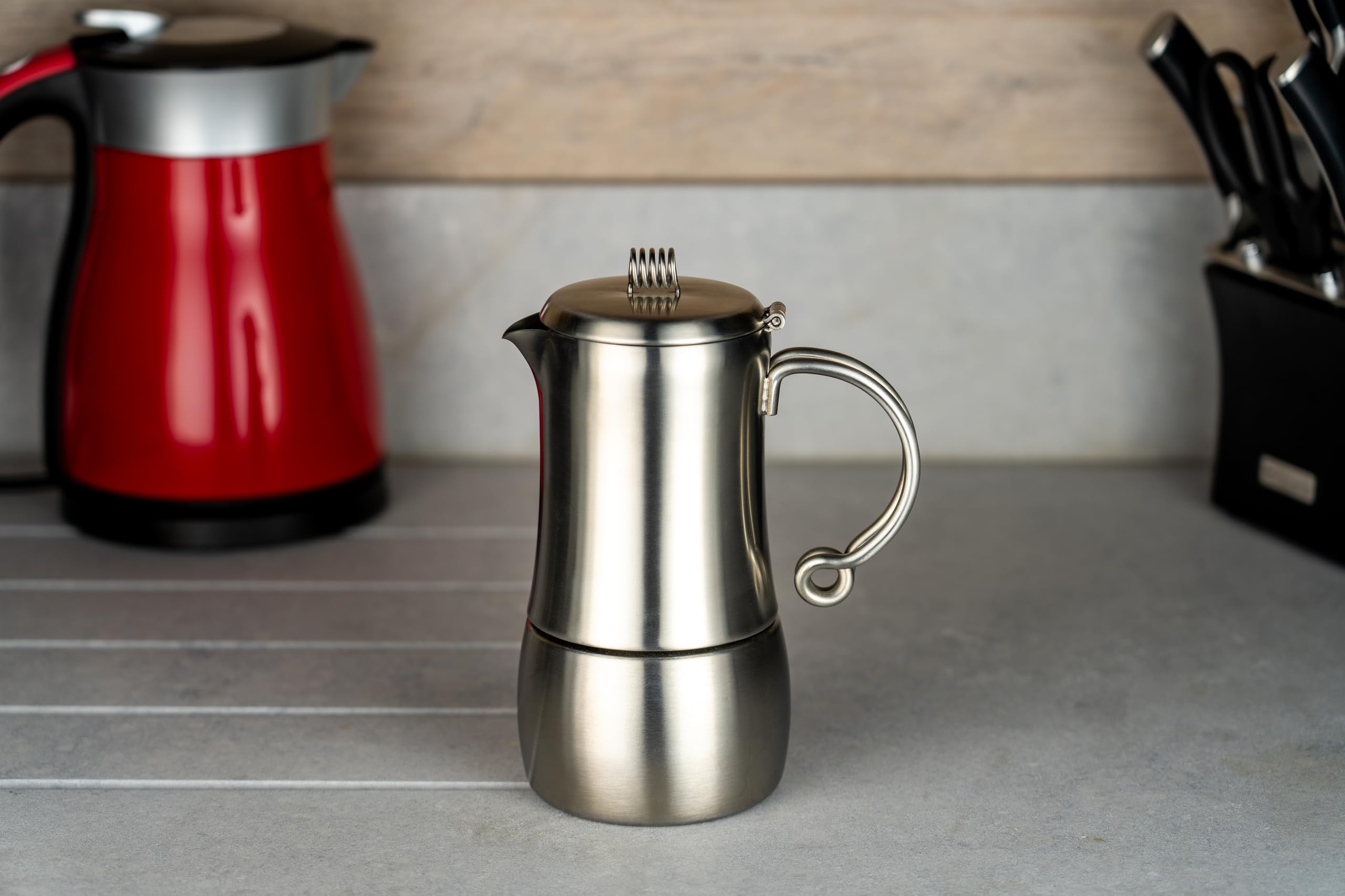 Café Stål Elements ze stali nierdzewnej ekspres do espresso 6 filiżanek