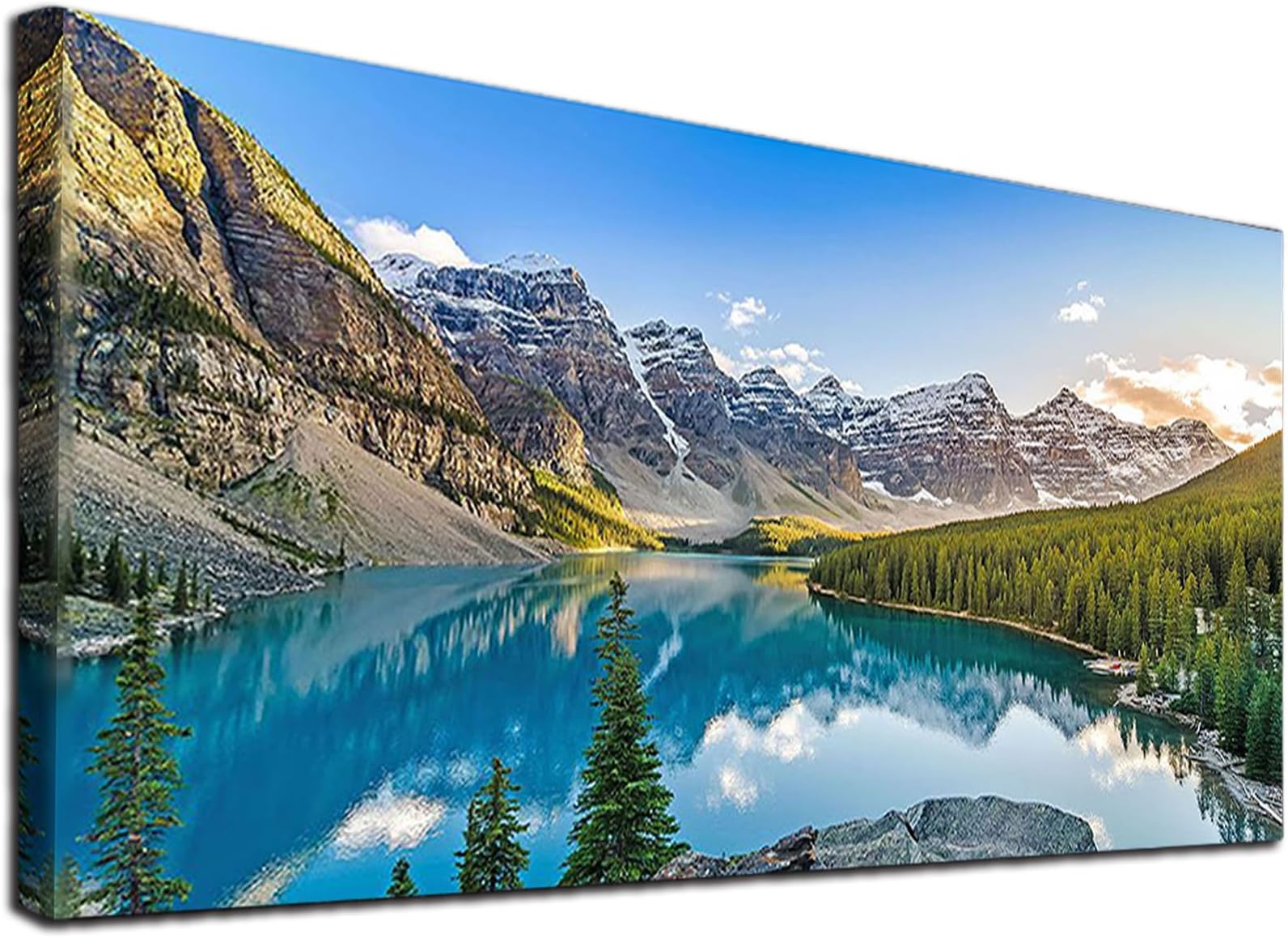 JATOK 5D Diamond Painting Kits for Adults DIY Large Mountain Full Round Drill (35.5 x 15.7 inch) Crystal Rhinestone Embroidery Pictures Arts Paint by Number Diamond Art Kits for Home Wall Decor
