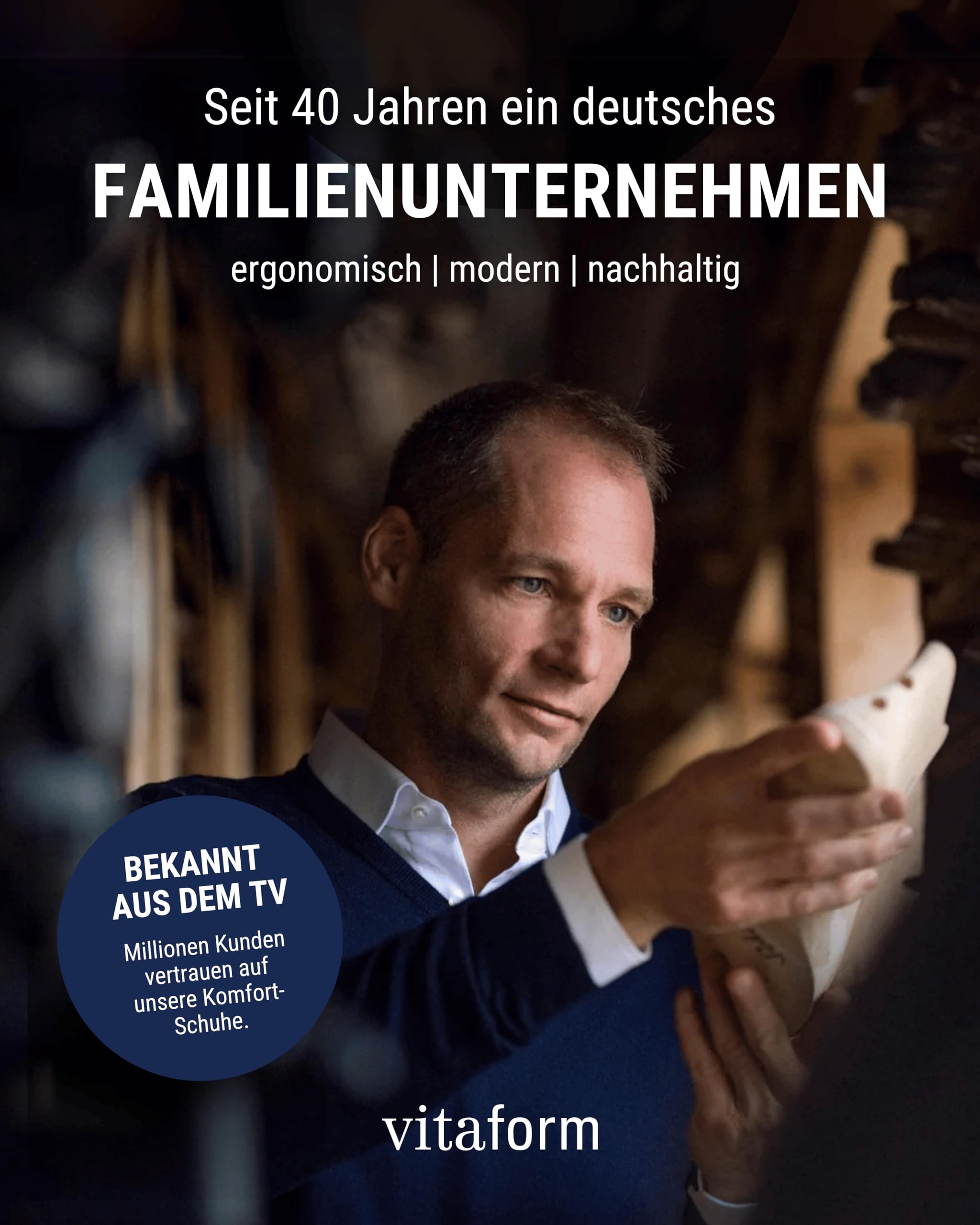 VITAFORM Clog Vollrindleder Formstark